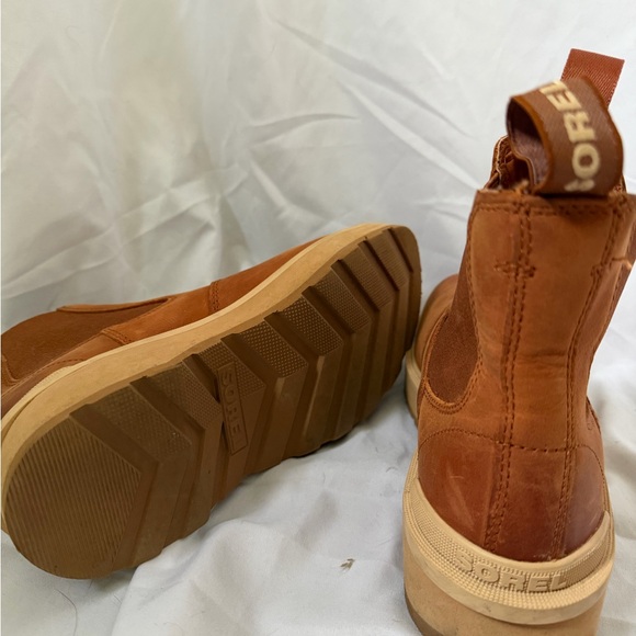 Sorel Chestnut Brown Leather Chelsea Boots - Picture 5 of 5